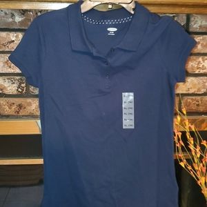 NAVY BLUE GIRLS POLO SHIRTS